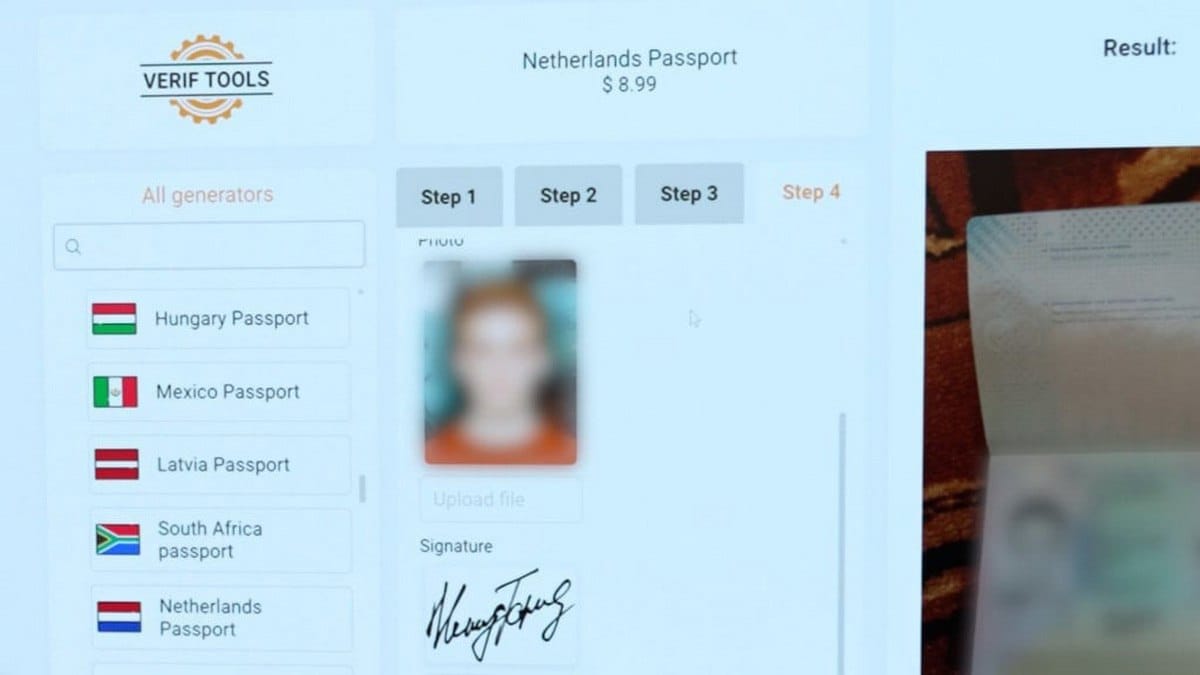 Law Enforcement Shuts Down Fake Identity Creation Service VerifTools